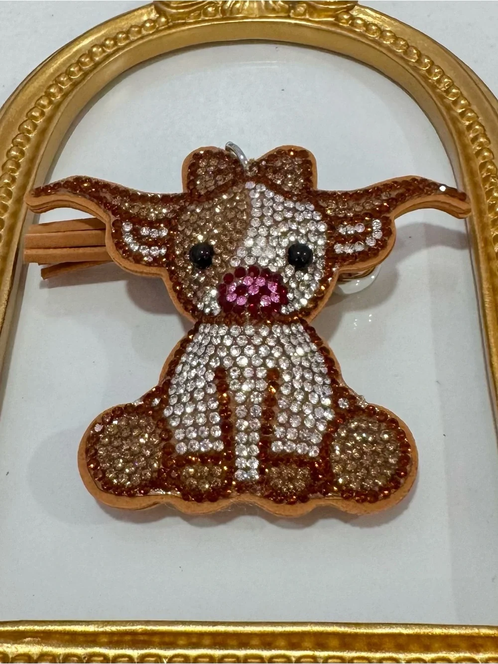 New Brown Baby Longhorn Keychain/Bag Charm